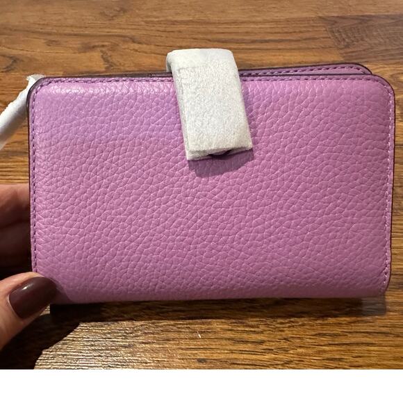 Kate Spade New York Leather Wallet Purple 4x6 NWT Designer Lux Accessories $199 - Picture 2 of 6
